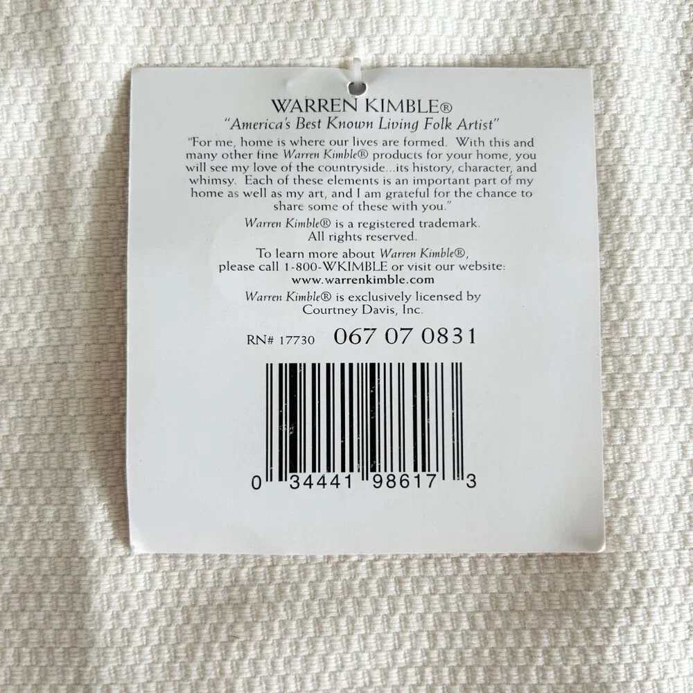 Patriotic Linen Kitchen or Bath Towel, Flag Towel, New with Tags Americana Decor - Picture 5 of 5